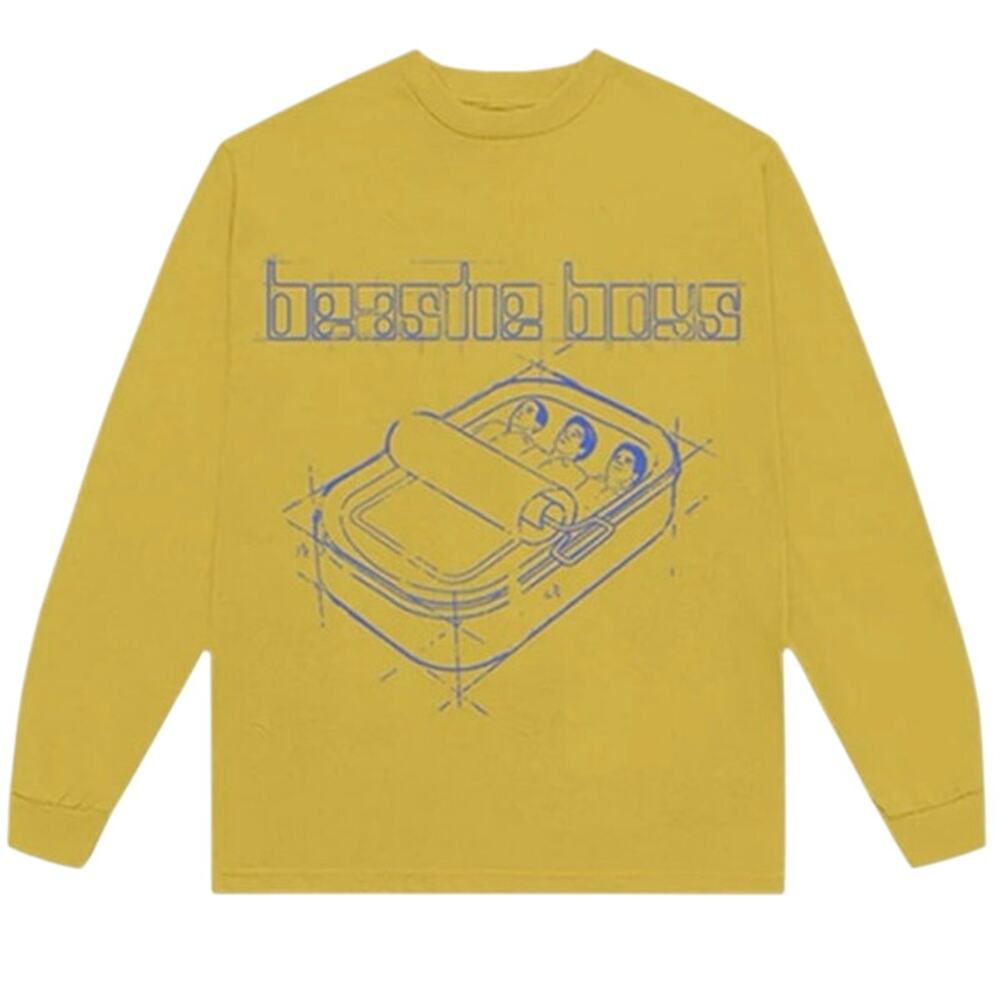 BEASTIE BOYS Hello Nasty Sketch Yellow Longsleeve Tee Size XXL New w/o Tag